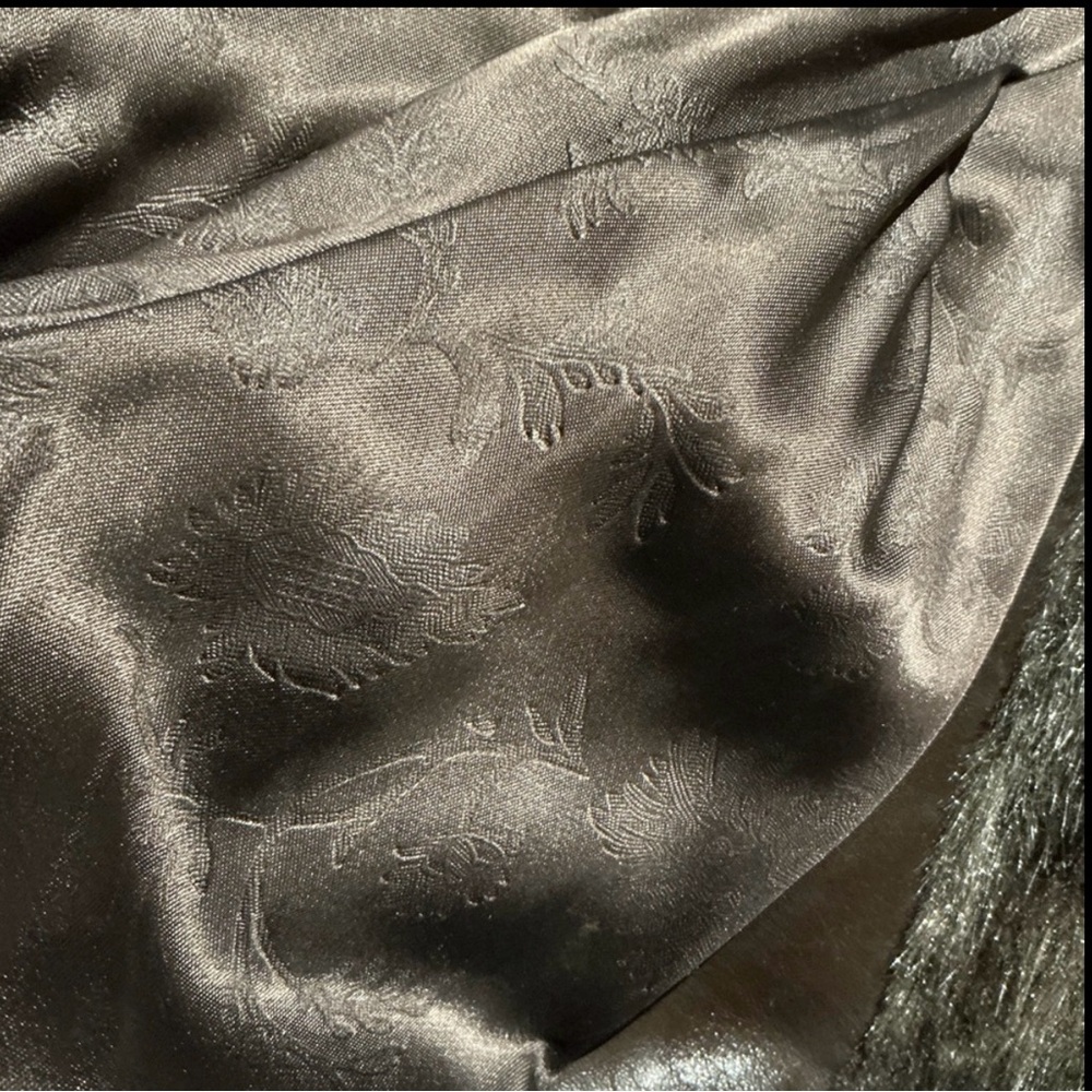 Womens Vintage 80s Faux Fur Coat Brown Mixed Size L/XL Luxurious Glam Party - Picture 13 of 14